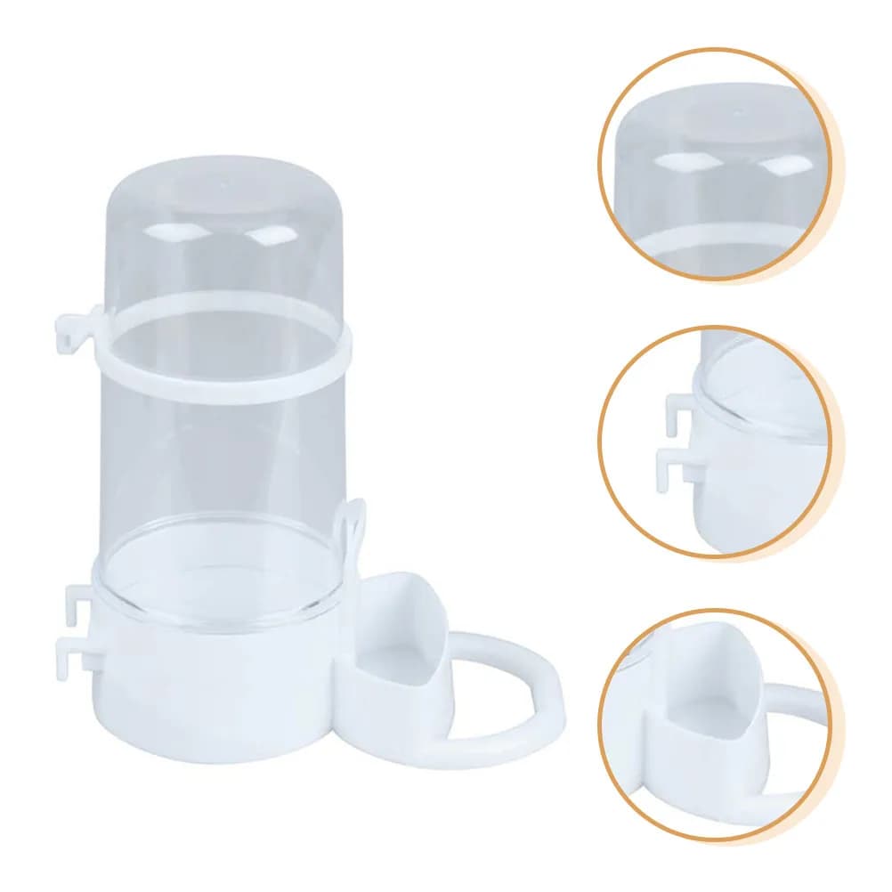 Hanging Automatic Hamster Feeder Large Capacity Transparent Food Dispenser for Small Pets Save Time Energy Feeding Bowl