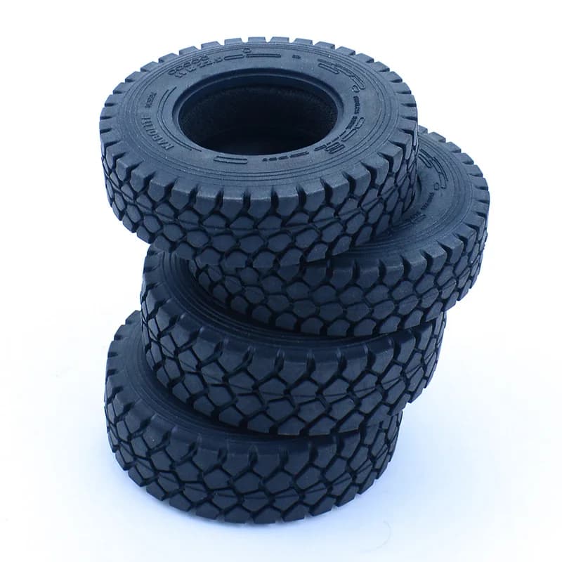 2 pneumatici in gomma per camion RC, larghezza 23/28mm, per modelli 1/14 Tamiya SCANIA 770S R620 VOLVO BENZ Arocs MAN TGX LESU