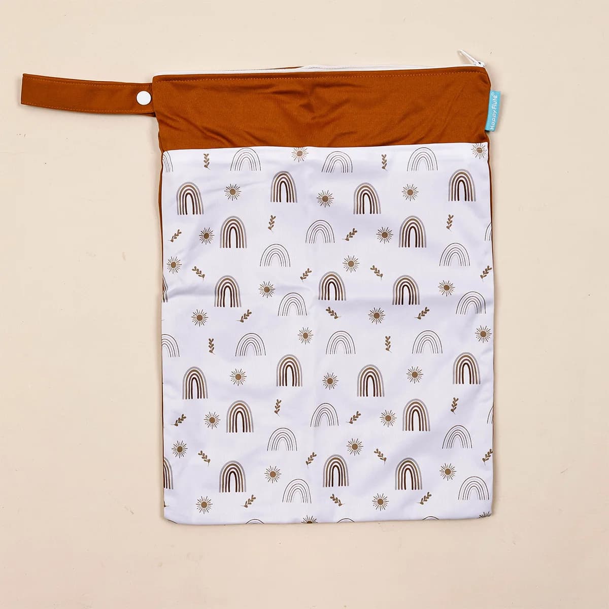 HappyFlute 1PC Borsa per pannolini portatile per bambini Stampata impermeabile Borsa per pannolini asciutti e bagnati Passeggino Carry Pack Borsa da viaggio con tasche