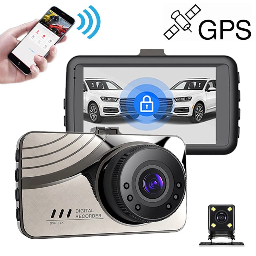 Dash Cam Auto DVR WiFi Full HD 1080P Rear View Vehicle Camera Video Recorder Car Dashcam GPS Logger Car Accessories