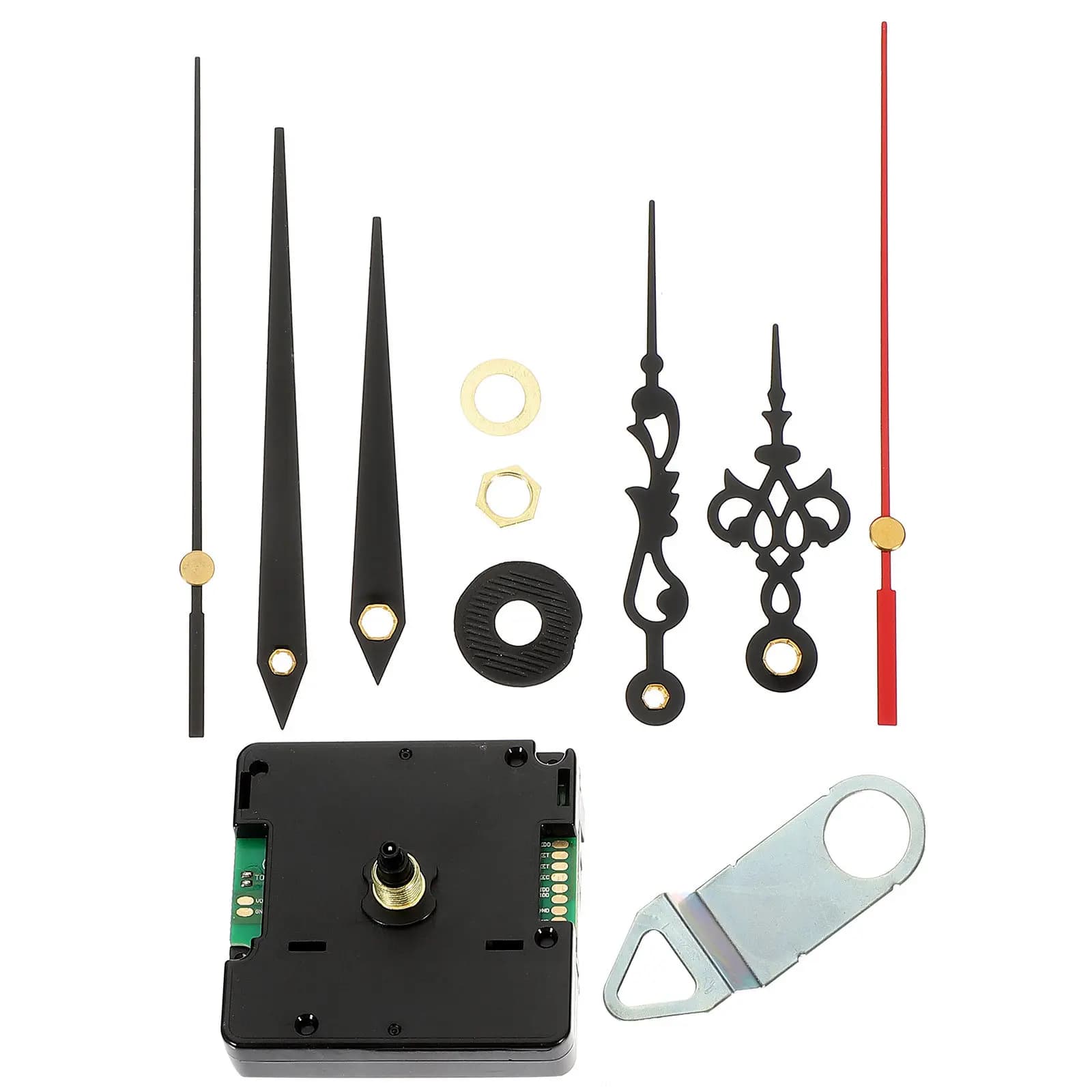 Meccanismo di ricambio per orologio radiofonico wireless fai da te, parti di riparazione per orologio da parete, silenzioso, preciso, con secondi a salti automatici