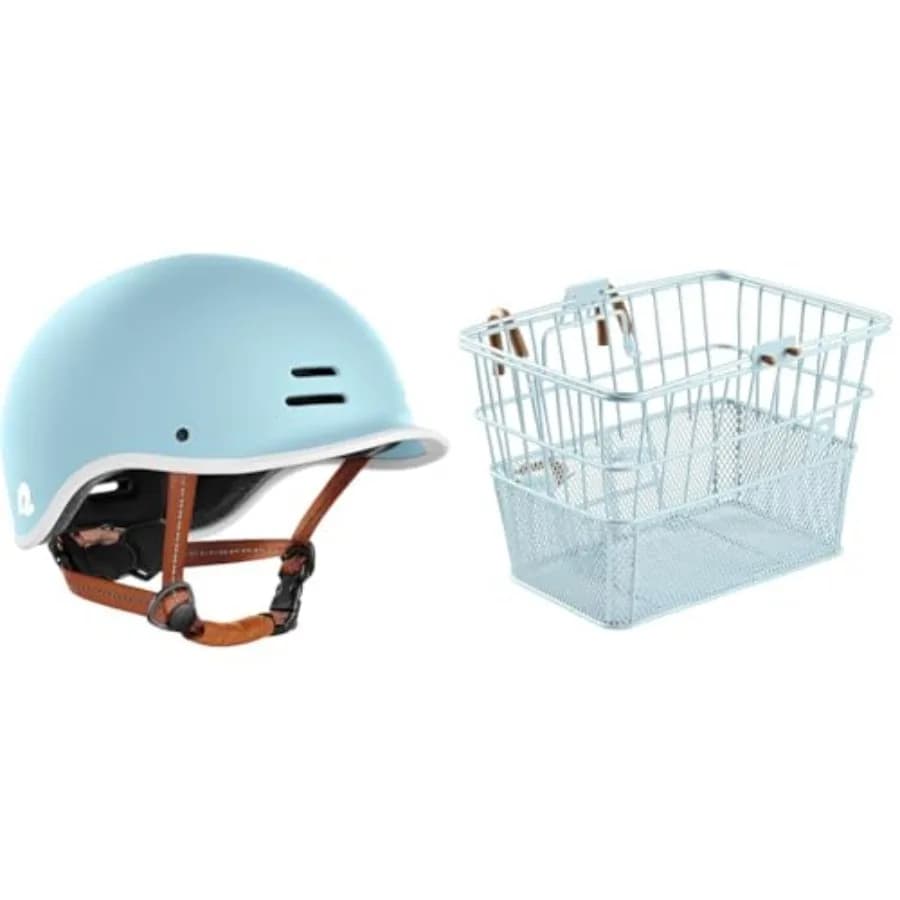 Casco da Bicicletta per Adulti Remi e Cestino Anteriore Staccabile Apollo - Set Completo