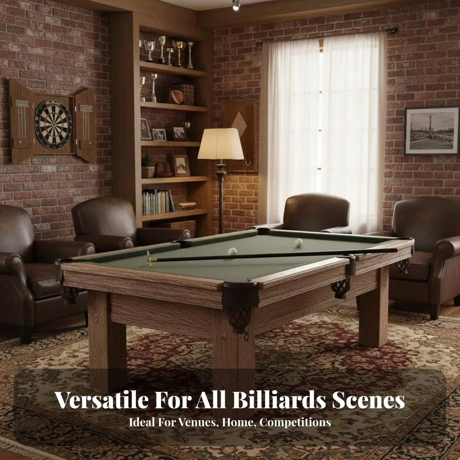 Billiard Bridge Aids Pool Cue Rest Extends Reach Pool Bridge for Professionals, Club Members, Recreation Center, Bar, Taverns