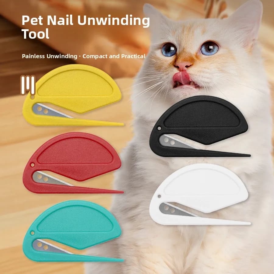 Nuovo Pettine Districante per Peli Lunghi, Strumento per la Toelettatura di Cani e Gatti, Rimozione di Nodi e Palline di Pelo, Accessori per Animali Domestici