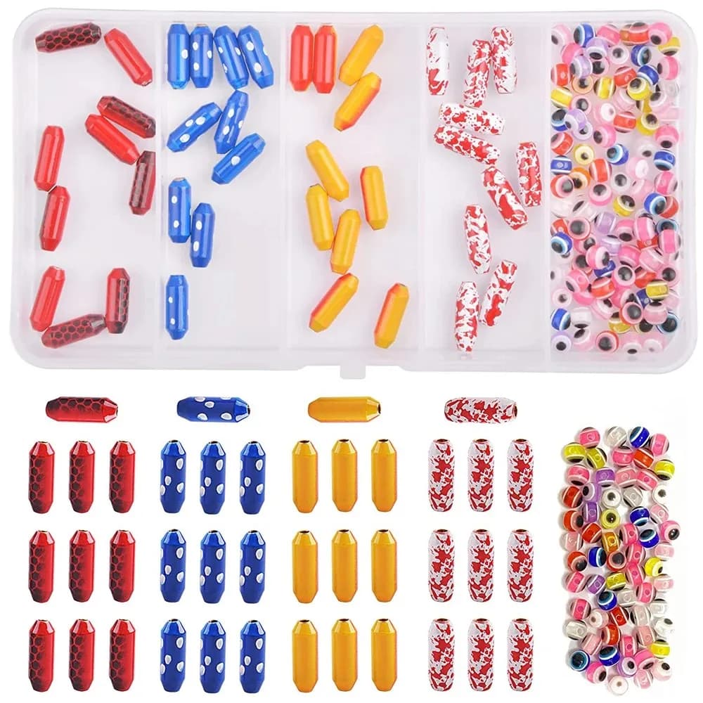 140 pcs Fishing Spinner Richiamo Corpi Fishing Kit Lead Brass Painted Spinner Esche Fish Eye Beads Spinnerbait