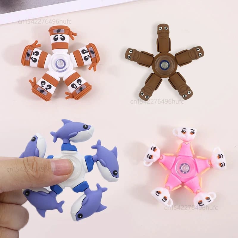 Cervello italiano Giocattoli Tun Tung Sahur Tralalero Tralala Ballerina Cappuccina Fidget Spinner Cappuccino Assassino Giocattolo per adulti