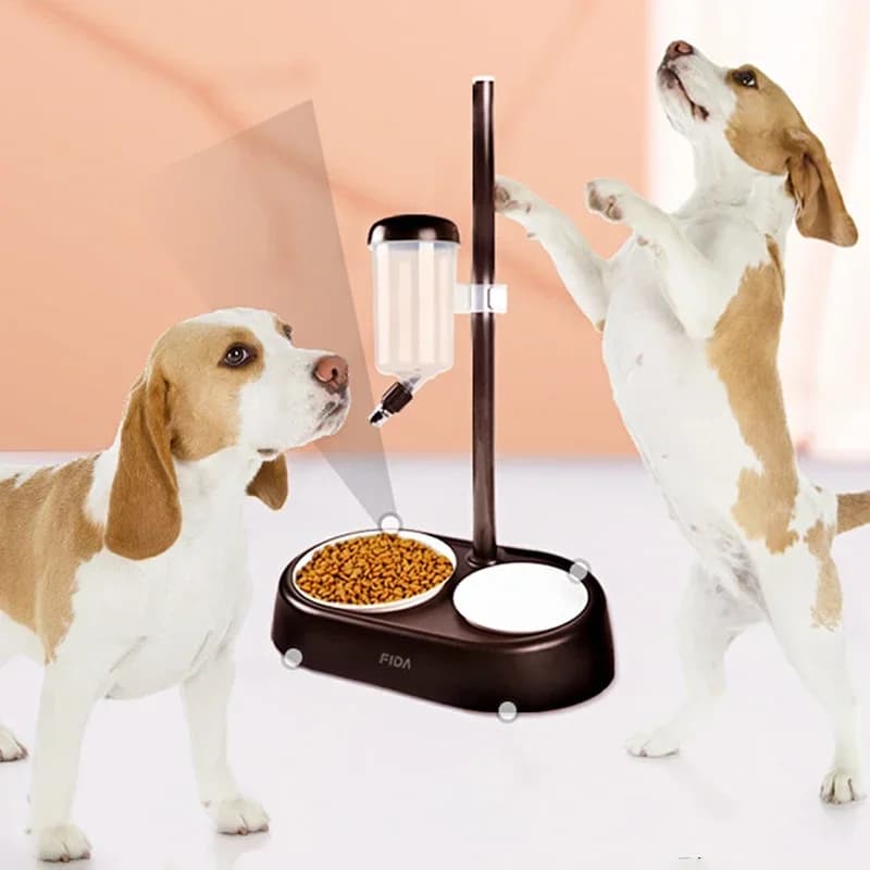 New 650ml Automatic Pet Water Dispenser Anti-Tip Dog Bowl Feeder Hanging Kettle Cat Food Container Pet Supplies