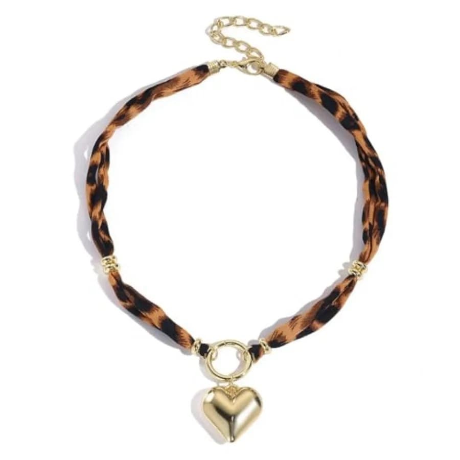 Scarf Necklace for Women Bandana Charm Necklace with Heart Pearl Cross Starfish Seashell Leopard Scarf Necklaces Boho Summer Be