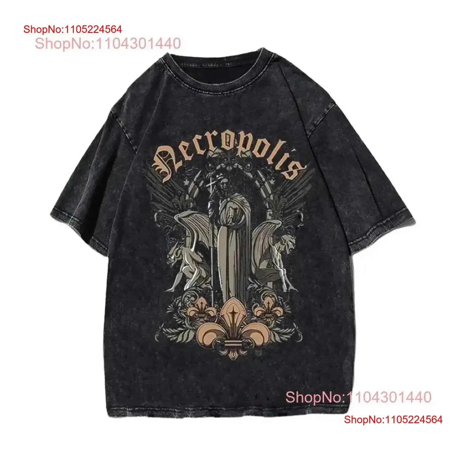 La maglietta Aecropolis Stampa Trendy Y2K Cultura pop Dichiarazione Edizione limitata Top lavato vintage urbano da indossare tutti i giorni