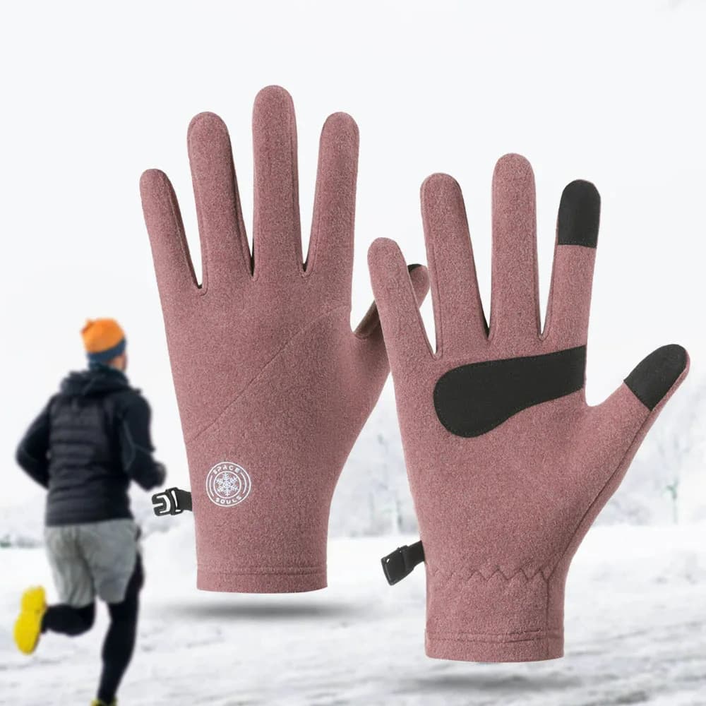 Guanti da equitazione sottili morbidi e caldi da donna autunno inverno Guanti da equitazione touchscreen con dita intere Guanti da corsa per ciclismo sportivo all'aria aperta