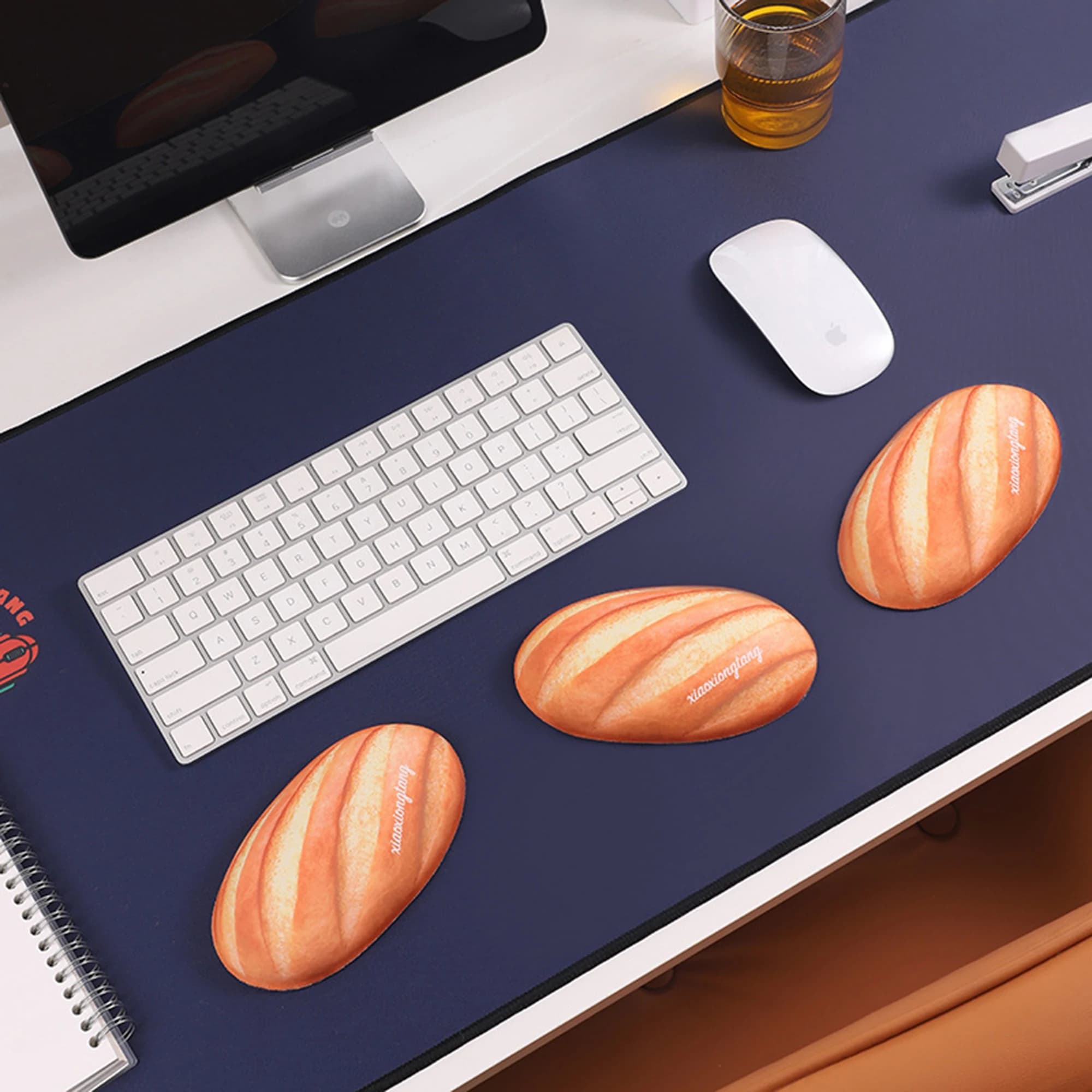 Nuovo Poggiapolsi in Silicone a Forma di Pane, Supporto Ergonomico per Polso per Ufficio, Casa e Gaming