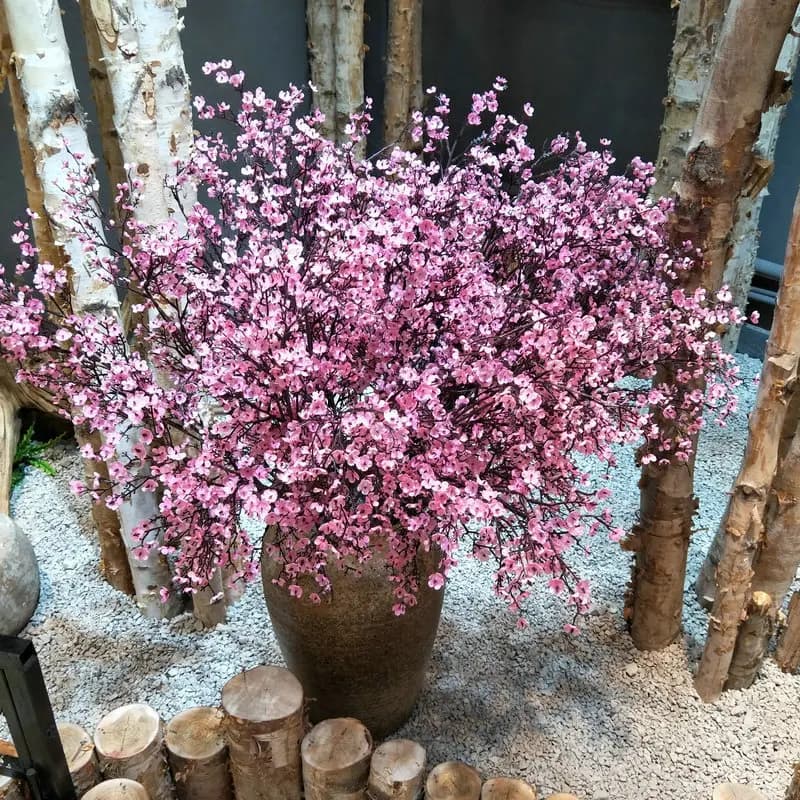 3/6Pcs Artificial Plants Christmas Decor Vases Home Wedding Bridal Festival Hot Sale Plastic Flowers Scrapbooks Photograph Props