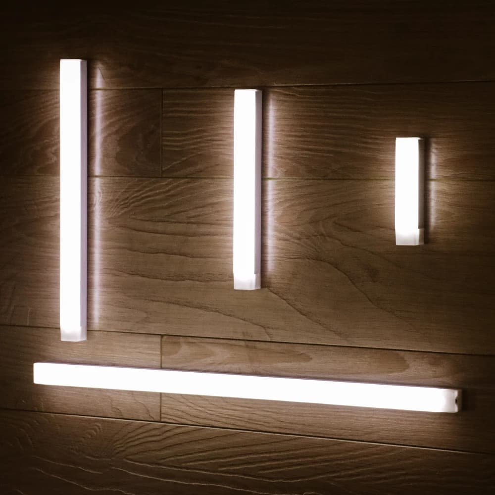 Sensore di movimento PIR LED sotto l'armadio lampada ricaricabile luce notturna scale armadio camera corridoio tubo barra rilevatore lampadina