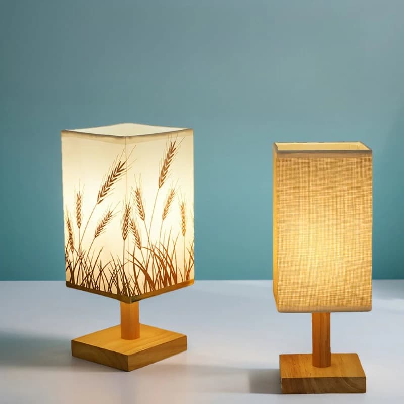 Lampada da tavolo culturale cinese in legno fai-da-te Pannello per calligrafia USB ricaricabile per la luce notturna ambientale decorativa della scrivania della camera da letto