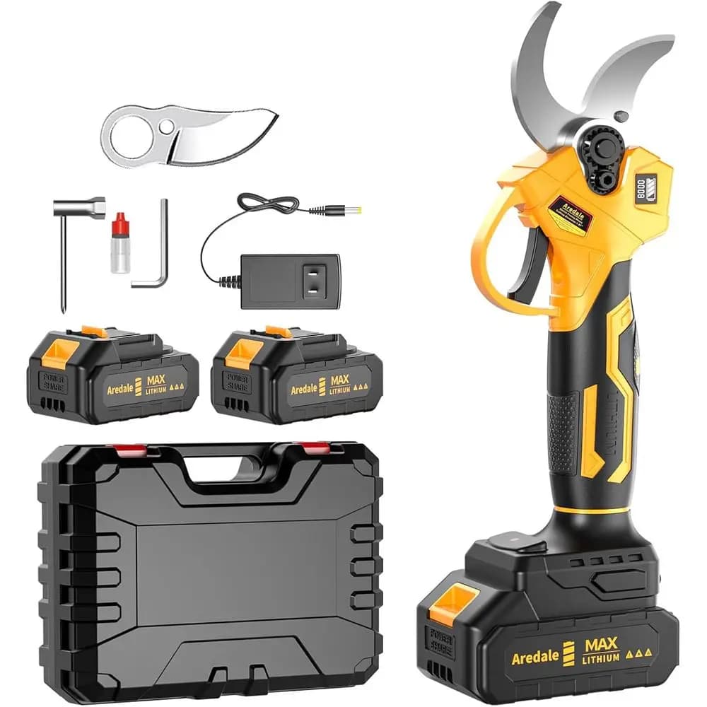 Electric shears for pruning, electric pruning, battery pruning machine with cutting diameter 1,96"(50 mm) for pruning of gardening trees