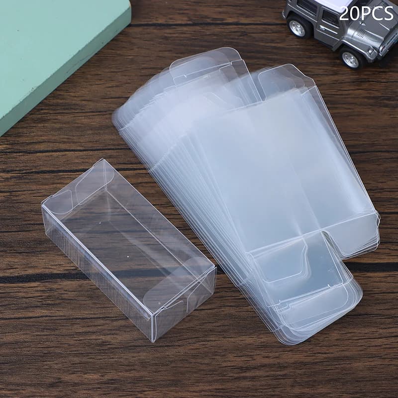 20-piece model car toy display box for transparent PVC storage media 1:64 transparent box for decorations for transparent gift gift showcase parties