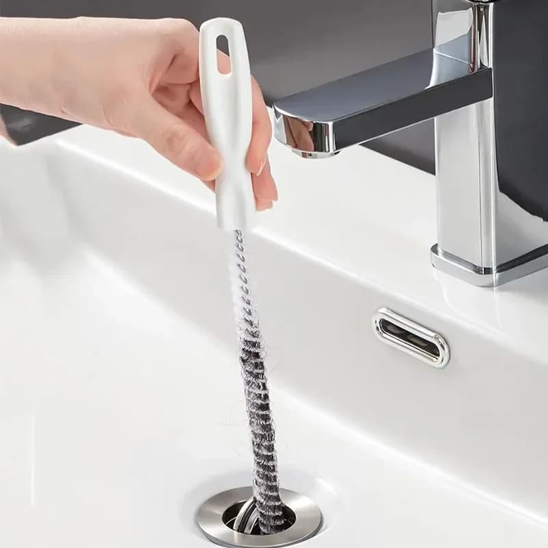 2 pezzi spazzola per tubi bagno capelli fogna lavello spazzola per pulizia detergente per scarico spazzola per pulizia fori draga