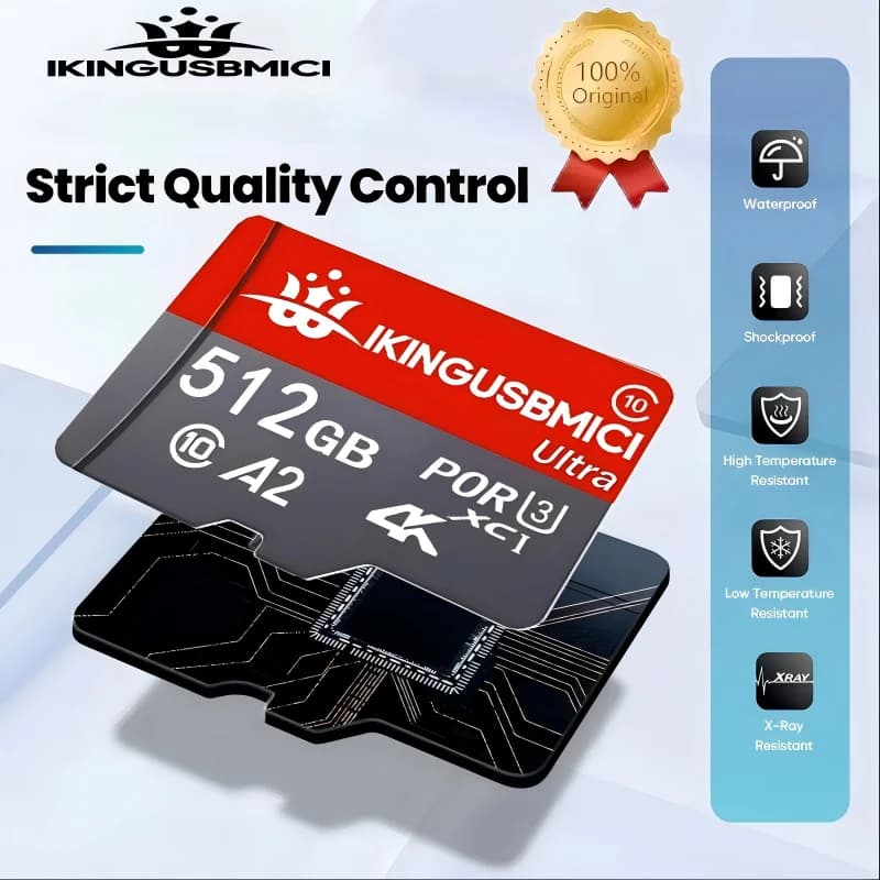 Class 10 Quality 32/64/128/256/512gb Flash Sd Mini Sd Card Camera Phone High Speed Reliable Premium U3 Fast Durable High Quality