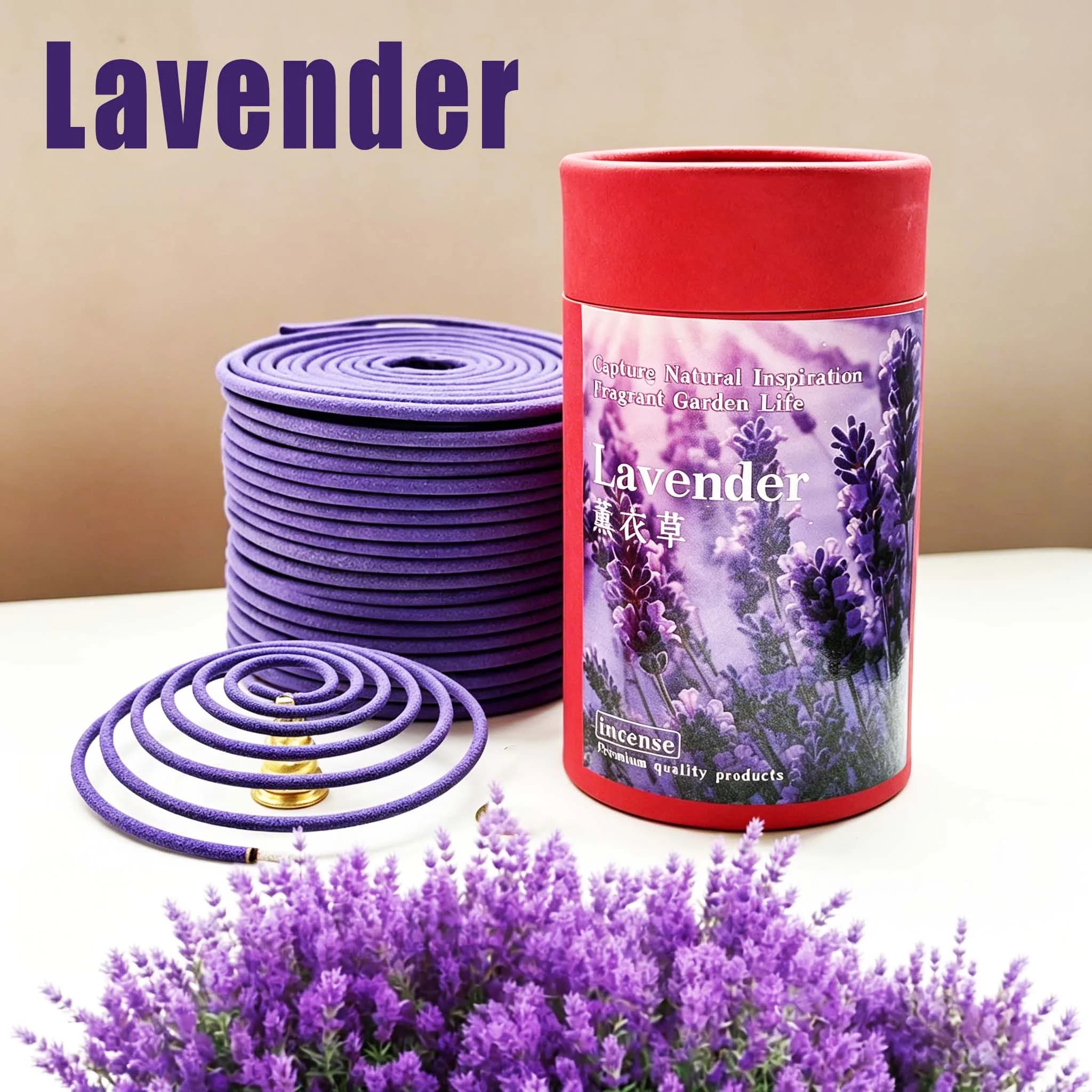 120 bastoncini di incenso viola alla lavanda, adatti per la diffusione di aromi e una fragranza a lunga durata