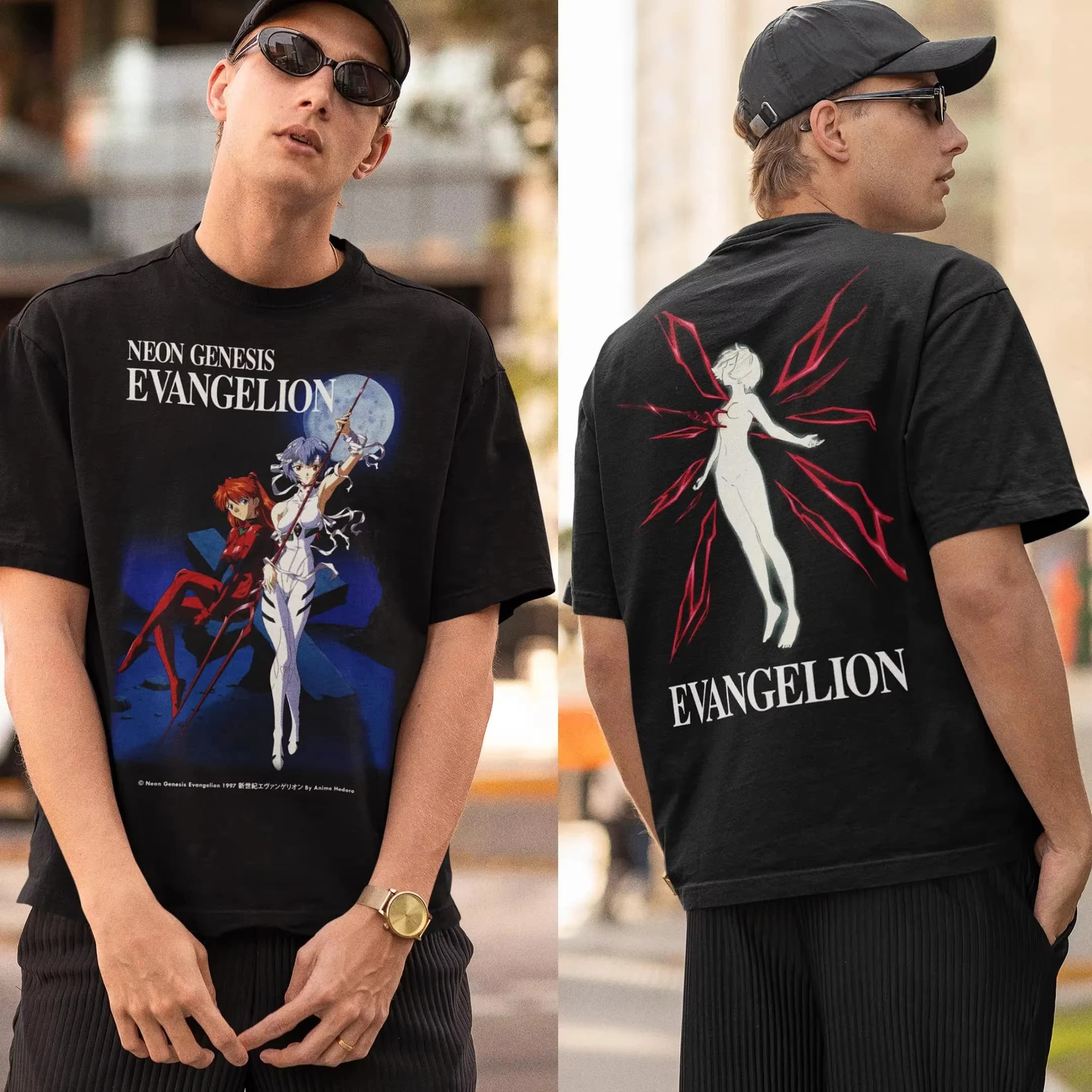 T-shirt Neon Genesis Evangelion End of Eva Eye, Stile Classico, Abbigliamento Uomo Donna Genitore-Figlio, Nuova Collezione Estate 2026