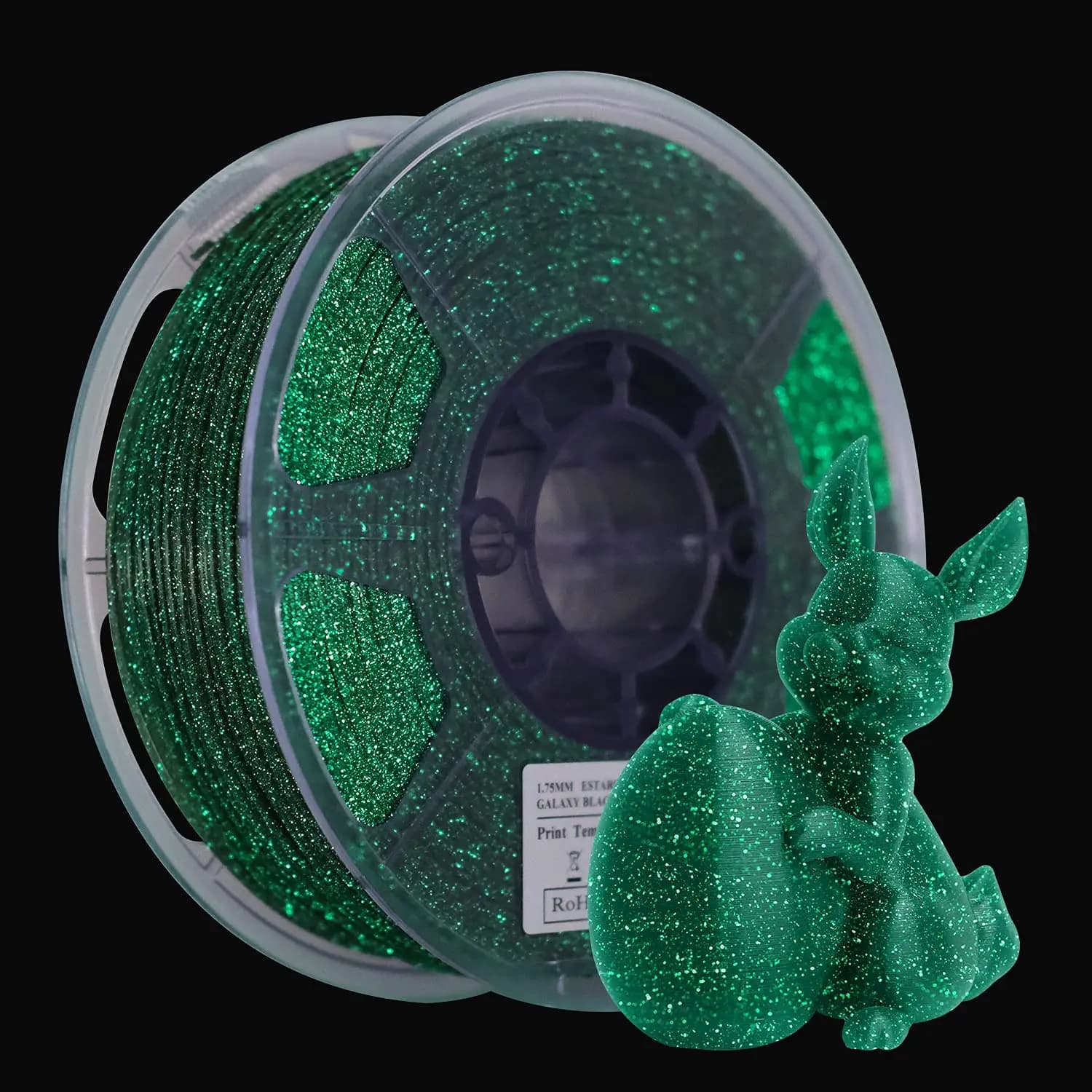 PLA Filament Luminous Star Sky for 3D Printer 1.75mm, 1kg/500g/250g, 3D Printing Filament Sublimation Effect Bright Stars