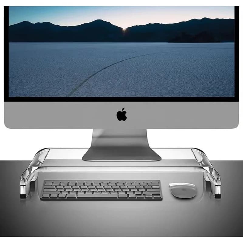 Supporto per Computer in acrilico trasparente, ripiano per scrivania semplice, supporto per Laptop da studio, ufficio a lungo termine protegge la colonna vertebrale e il collo