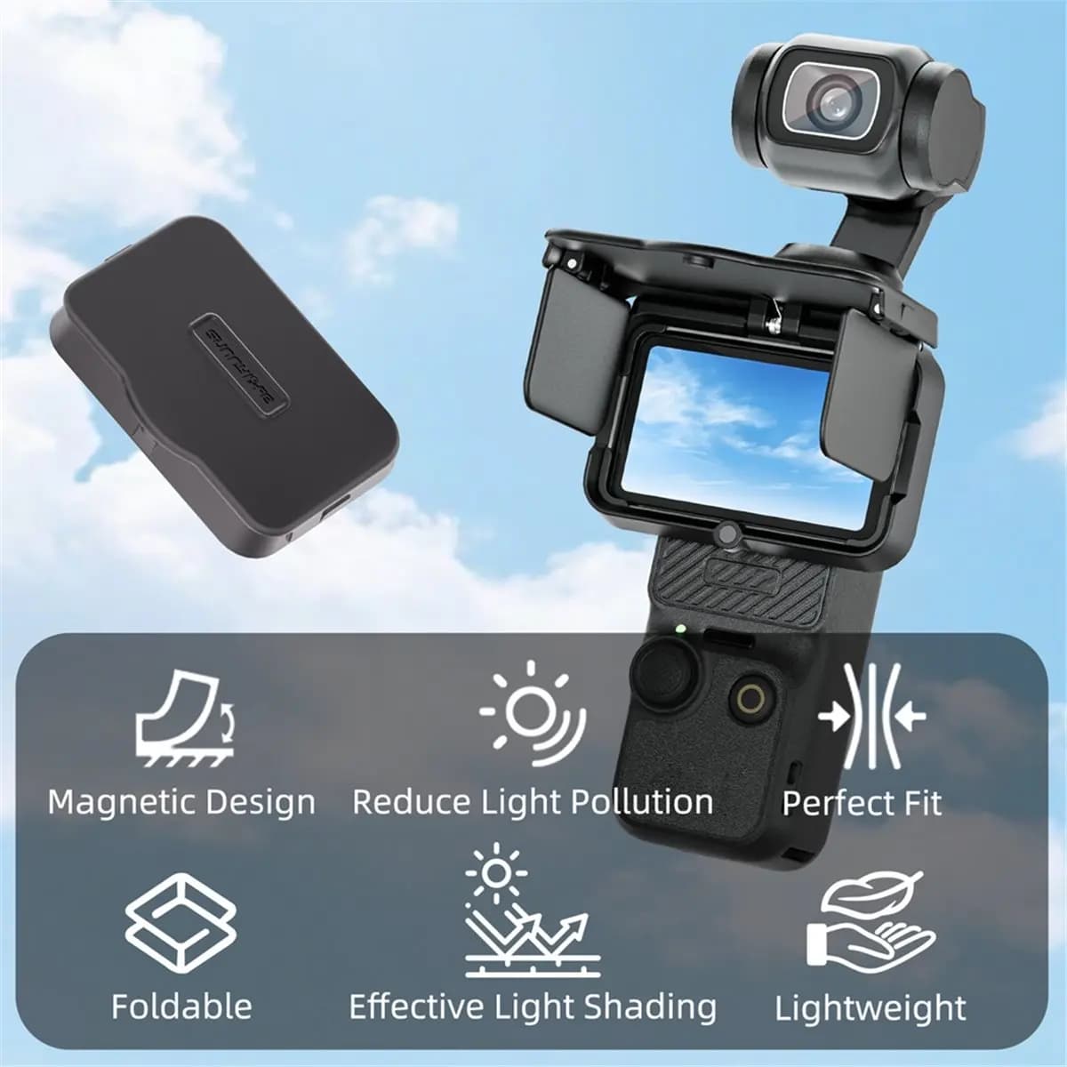 【MUST-HAVE LIST】 Screen Sunhood for Pocket 4P Sun Shade Protective Cover for Pocket 3 4 Gimbal Camera Accessories