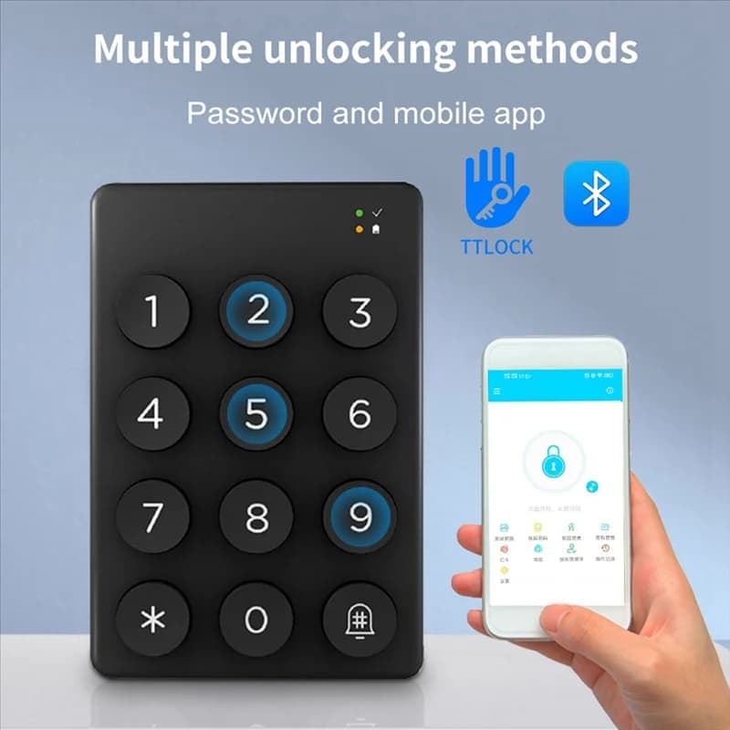 B50C Tastiera wireless Codice cifrato App Bluetooth Sblocco per app Ttlock Codice intelligente Cose Serrature elettroniche intelligenti