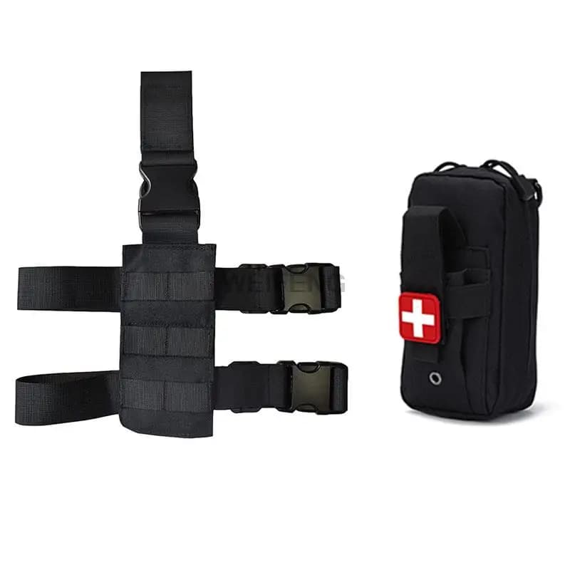 Borsa tattica per kit di pronto soccorso di emergenza EMT medica con piattaforma Molle EDC con gamba cadente Borsa per attrezzi di utilità IFAK con piattaforma MOLLE per coscia