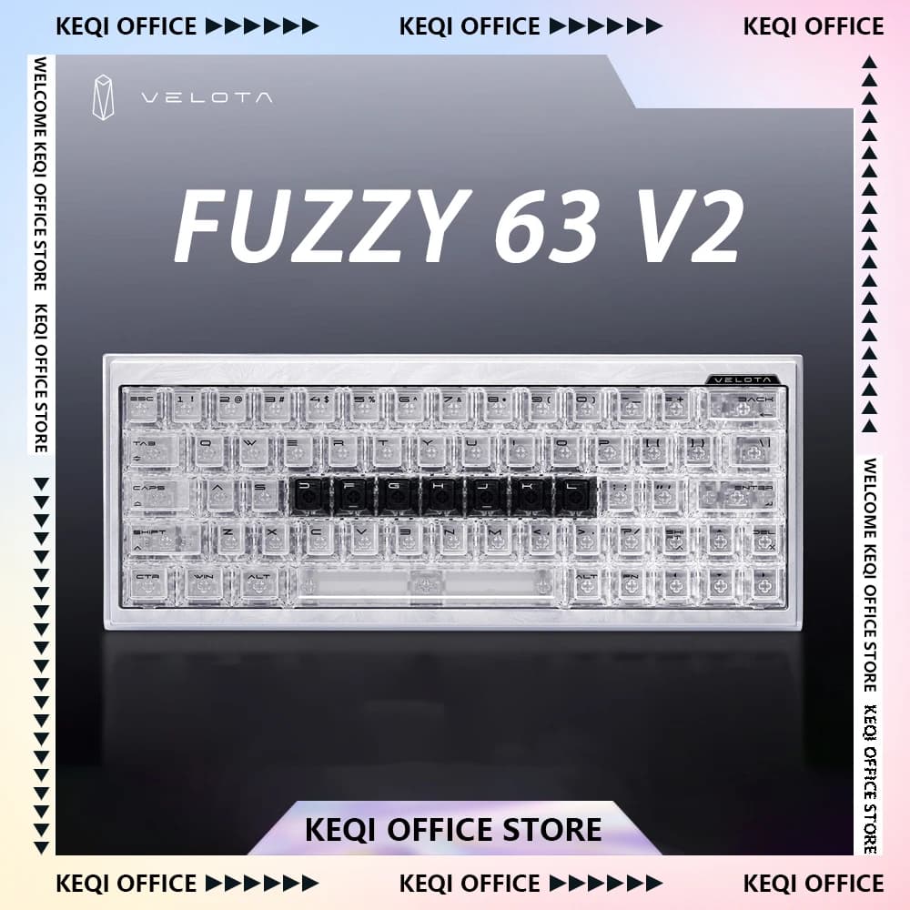 ATK VELOTA FUZZY 60 V2/63 V2 Magnetic Keyboard 8K Gasket Aluminum Alloy RT 0.001mm Low Latency High-End Wired Game Keyboard Gift