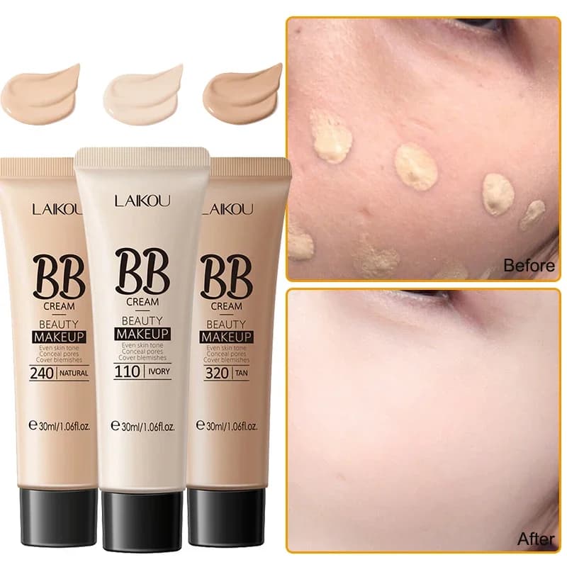 BB Cream Correttore Sbiancante Illumina Fondotinta viso 18 ore di lunga durata Trucco idratante impermeabile Cosmetici coreani 1 PZ