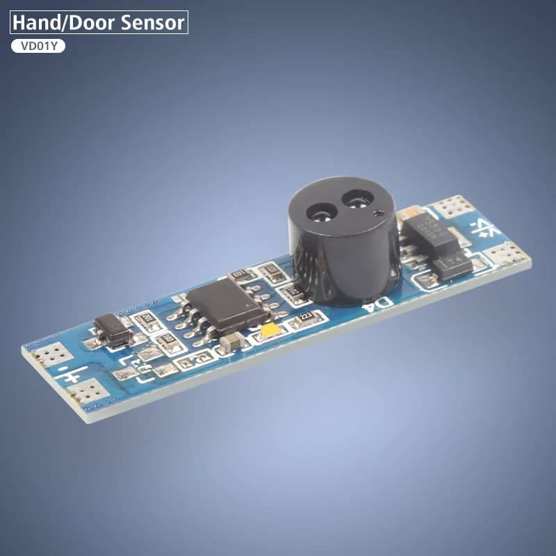 Interruttore della luce a led a induzione a infrarossi di prossimità manuale 12V 24V per luce di striscia a led per armadietto e sensore manuale con profilo in alluminio a led