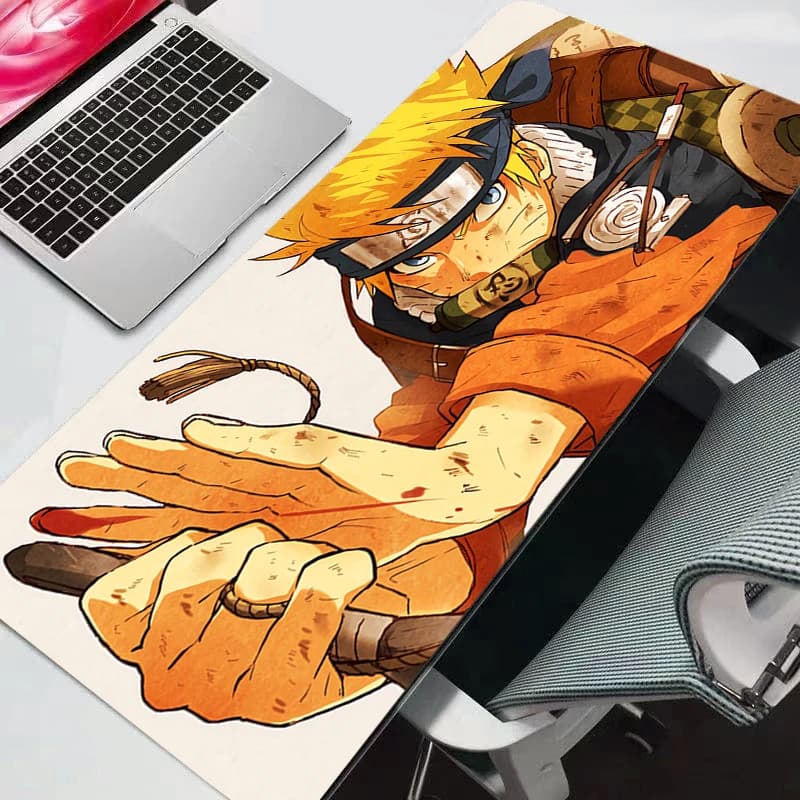 Tappetino per mouse Naruto Anime Carpe, grande tappetino per mouse da gioco per PC, tastiera Varmilo, accessori da gioco, tappetino da scrivania, resistente