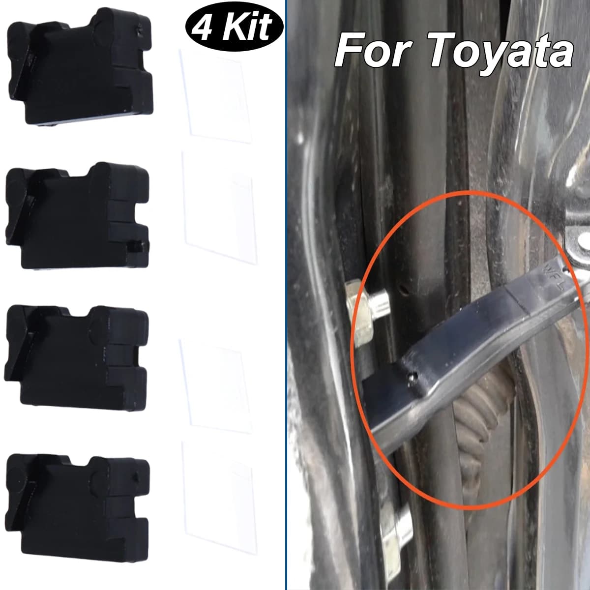 Kit di Riparazione per Fermo Porta Auto a 2 Porte, Compatibile con Toyota IPSUM, KIJANG, LAND CRUISER VIII-IX, MARK 2, MATRIX, OPA