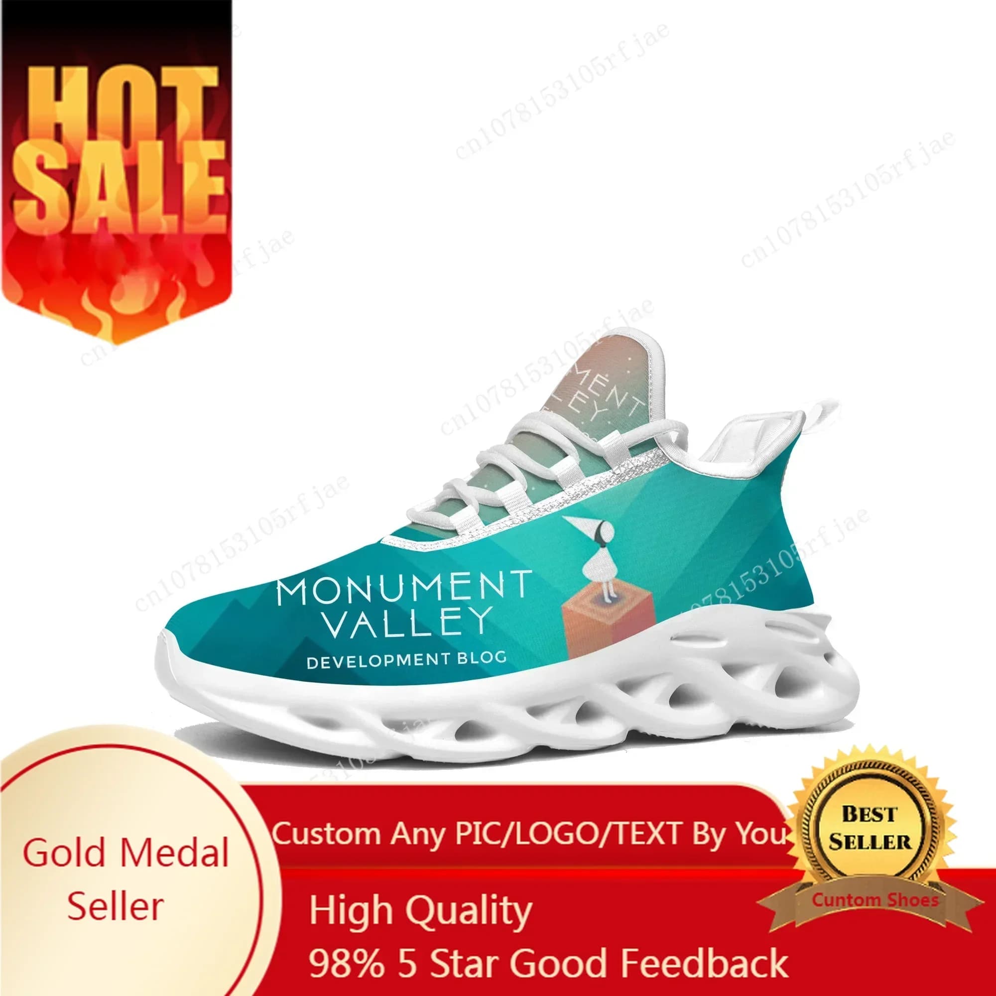 Monument Valley Sneakers Hot Cartoon Game Scarpe da corsa sportive da uomo e da donna Scarpe con lacci personalizzate