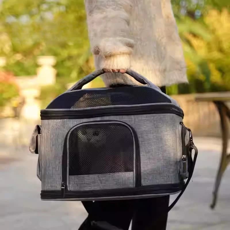 Trasportini per gatti da viaggio all'aperto Zaino portatile staccabile per animali domestici per cani Borse per trasportini per animali domestici Traspirante Gatto che trasporta articoli per bagagli