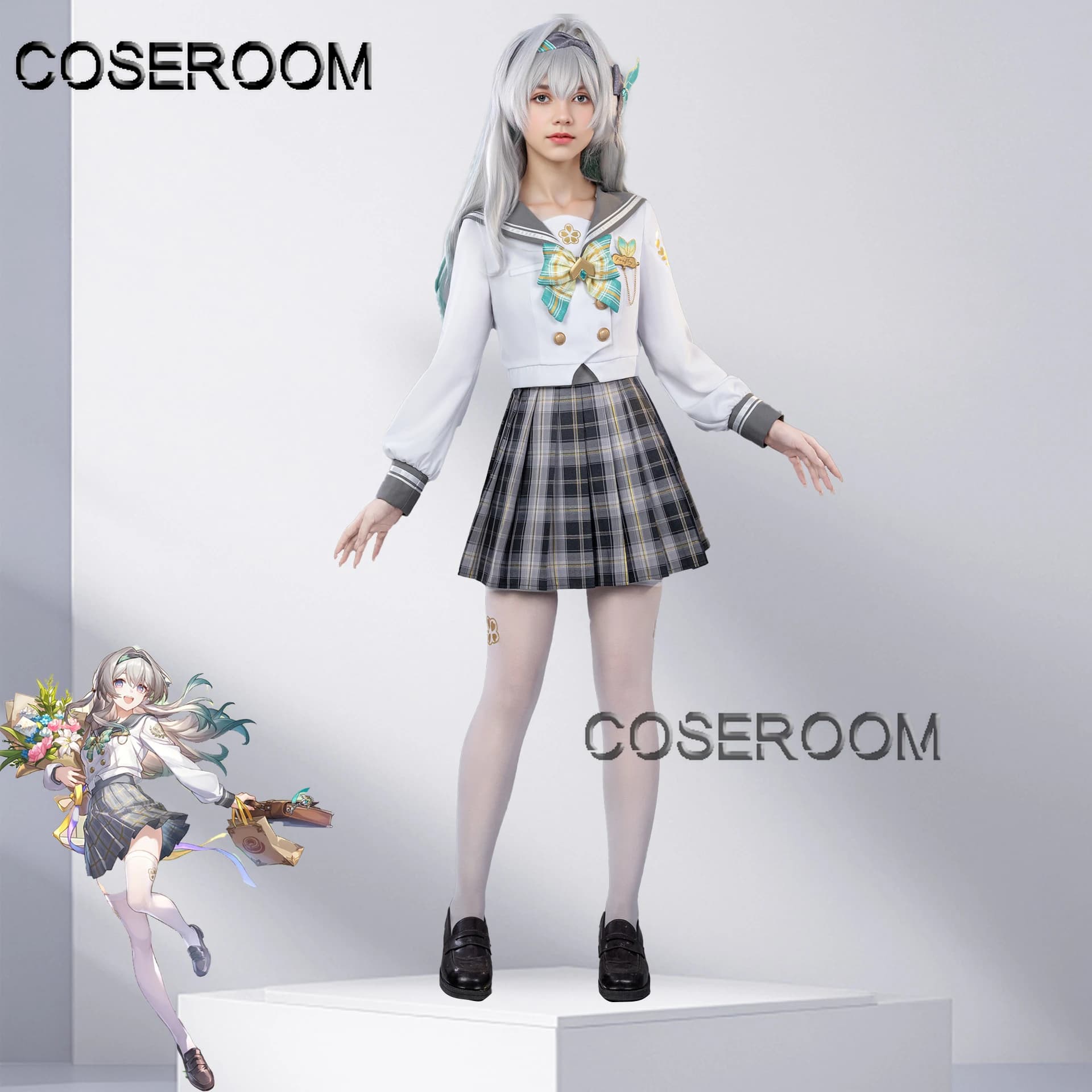 Game Firefly Character Cosplay Costume Honkai Star Rail, Wig and Dresses for Halloween, Carnival, Party and Role Games, Uniforms for Women