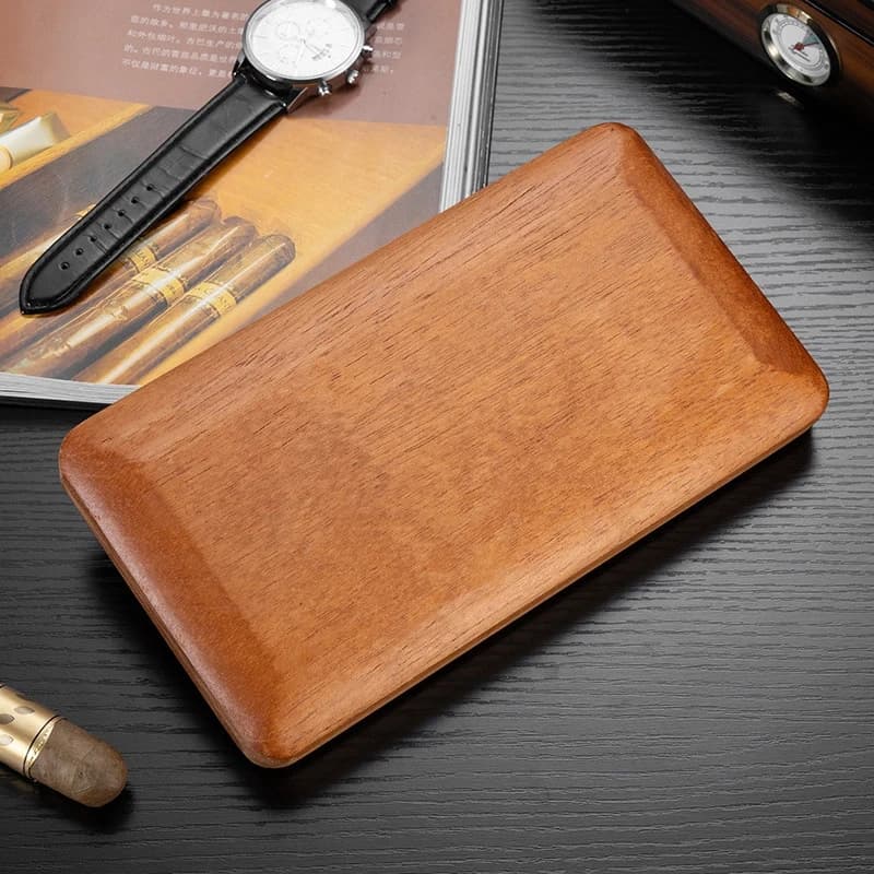 3/4/5pcs-slot scatola di viaggio per sigari in legno di cedro custodia per sigari portatile con umidificatore igrometro umidificatore per sigari sigaren scatola di stoccaggio sigillante
