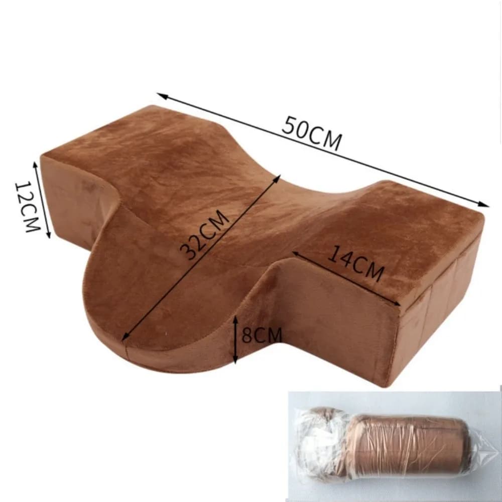 Cuscino per ciglia in memory foam Cuscino di supporto per palpebre a forma di farfalla Cuscino di supporto per il collo Curva ergonomica confortevole