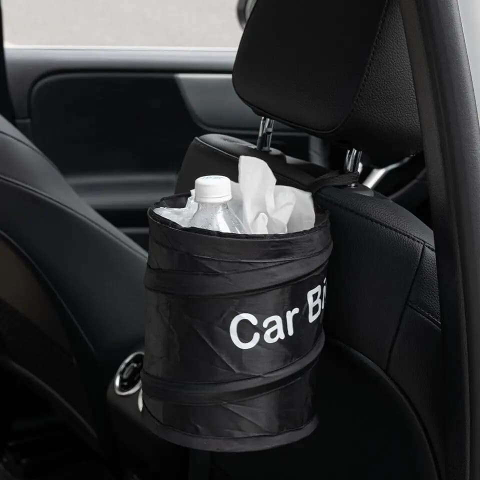 Cestino per auto pieghevole, contenitore per rifiuti impermeabile da appendere, porta rifiuti portatile pieghevole per auto