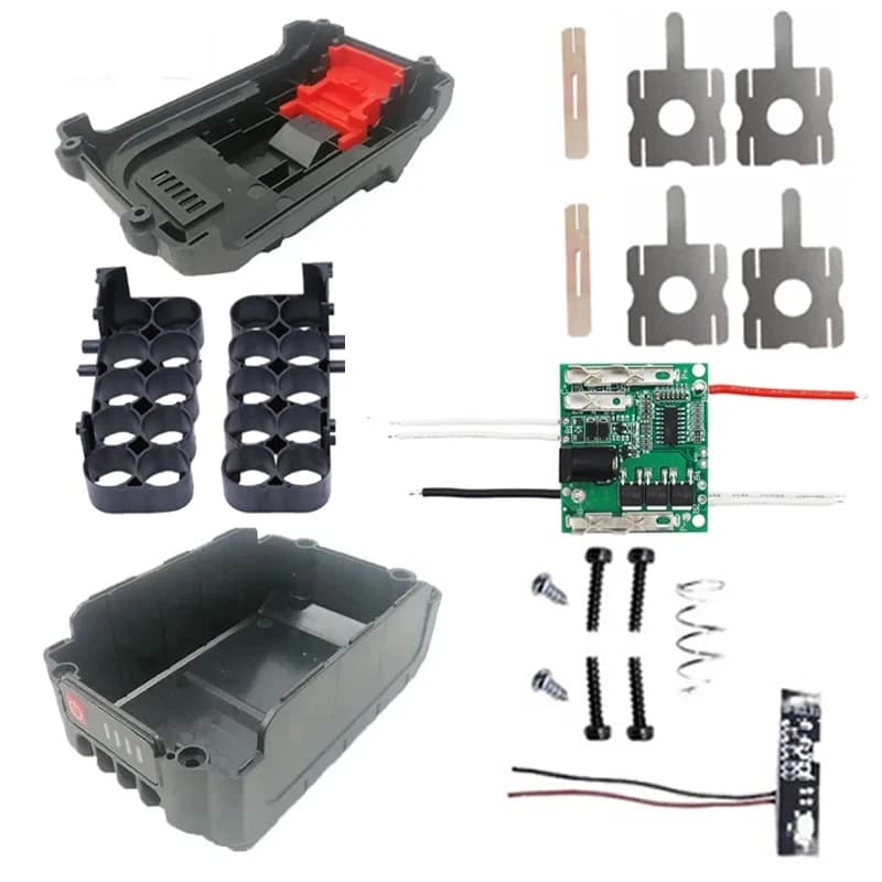 Custodia per batteria per elettroutensili da 18V con scatola BMS 21v smerigliatrice angolare elettrica Wireless taglio 18650 supporto li-ion