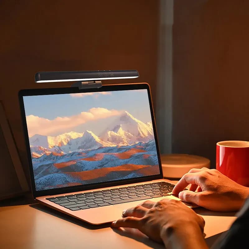 Lampada da scrivania con schermo a LED Protezione per gli occhi Dimmerazione continua Luci notturne USB Schermo del computer Clip Monitor Apprendimento Lampade da tavolo da lettura