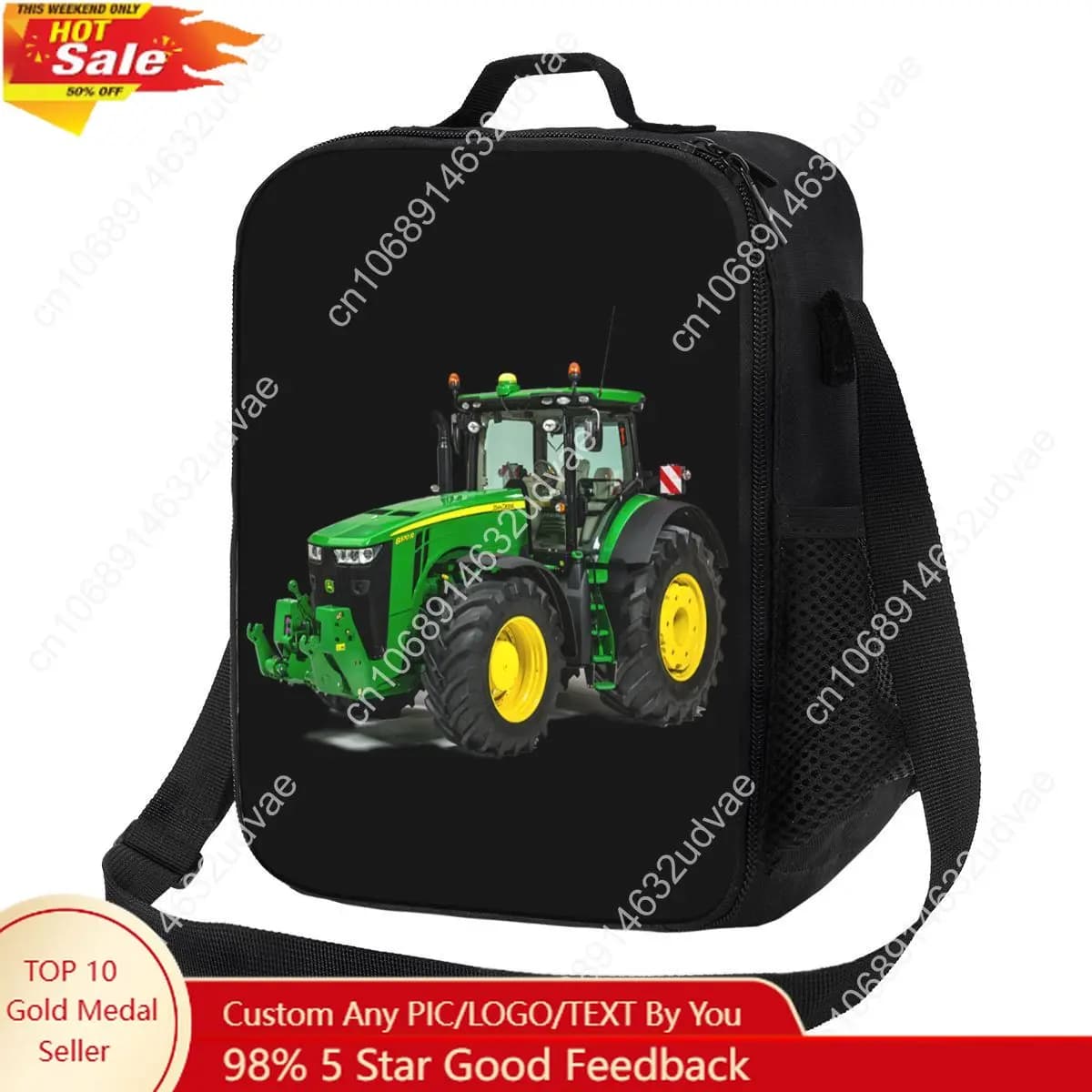 Borse per il pranzo isolate termicamente per trattore personalizzato Borsa per il pranzo portatile da donna per scatola per alimenti Bento multifunzione da viaggio in campeggio all'aperto