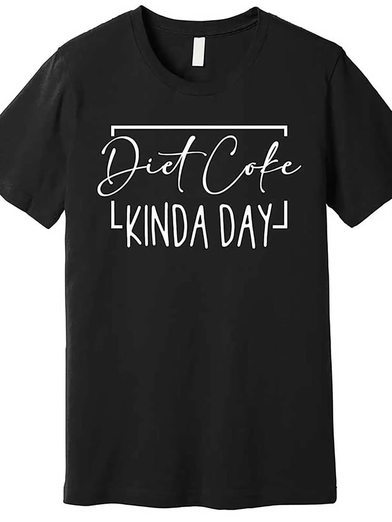 T-shirt con stampa Diet Cook A Little Day, magliette da uomo, t-shirt casual a maniche corte per l'estate, stile casual, versione convenzionale