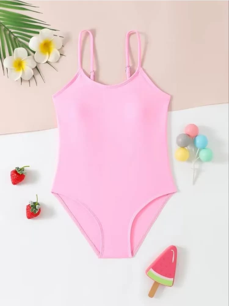 Costume da bagno intero per ragazze rosa 6-12 anni Costume da bagno per bambini Costumi da bagno per bambini adolescenti 2025 Costumi da bagno neri Body da spiaggia