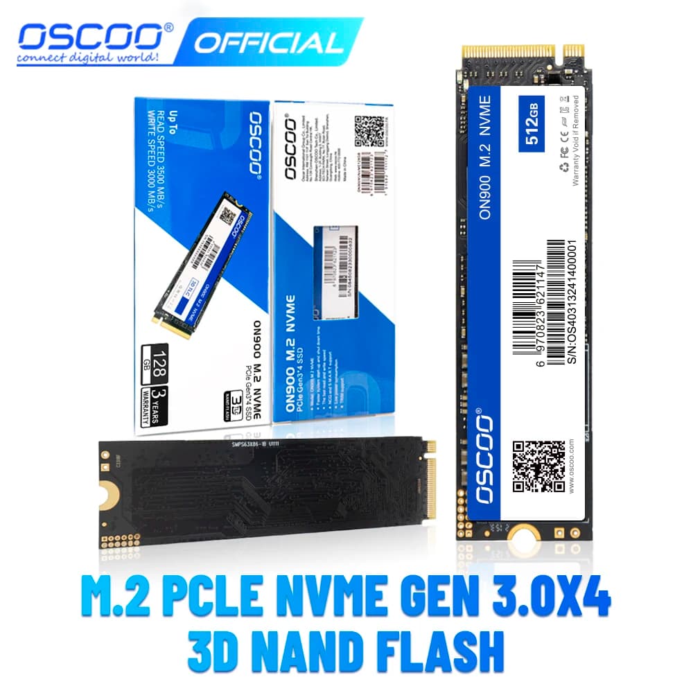 OSCOO M.2 NVME ssd M2 1TB PCIe NVME SSD 128GB 512GB 256gb Unità a stato solido 2280 Disco rigido interno hdd per PC desktop Notebook