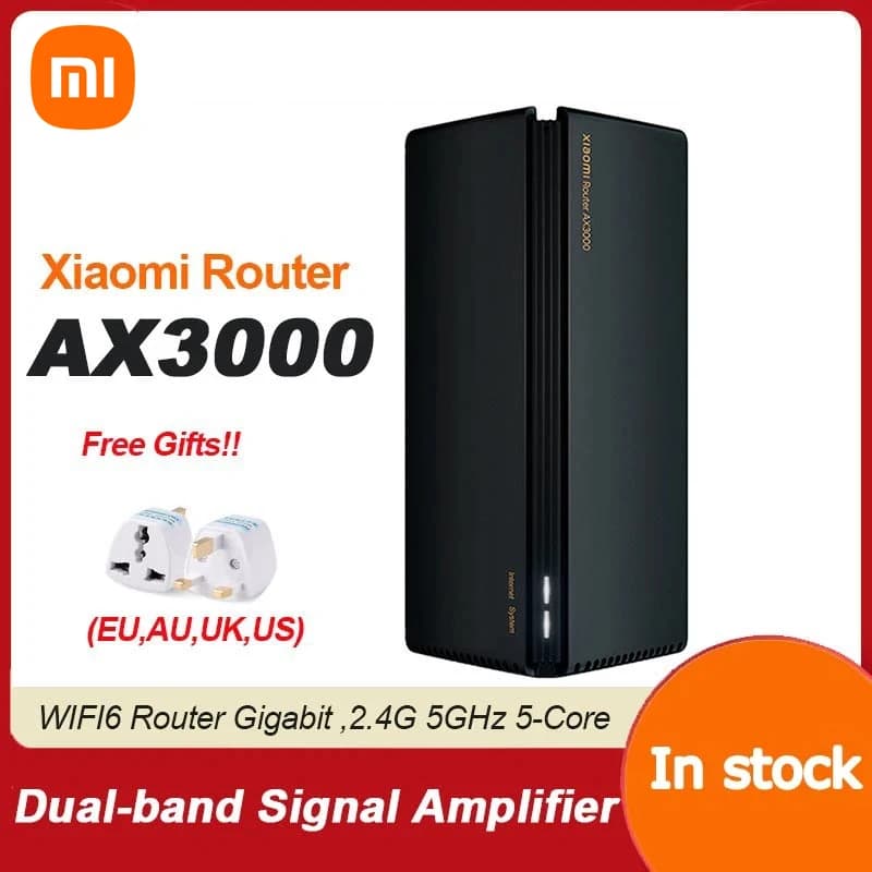 Router Xiaomi AX3000 Mesh Wifi6 2.4G 5.0 GHz Full Gigabit 5G Ripetitore WiFi 4 antenne Router a rete Extender