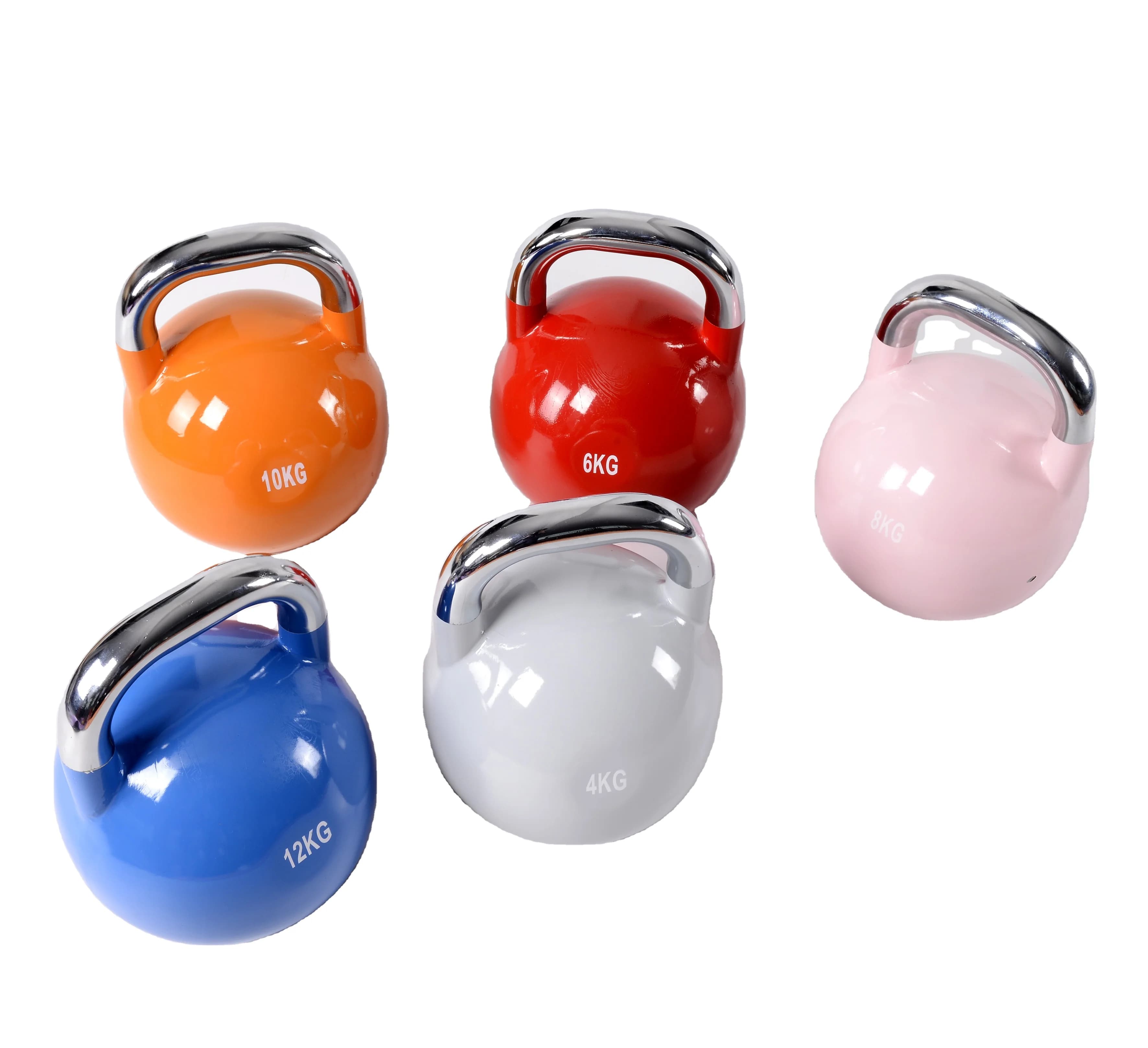 Stainless Steel Competition Kettlebell Painted with Electroplated Handle 12kg-32kg - Promotional Offer
