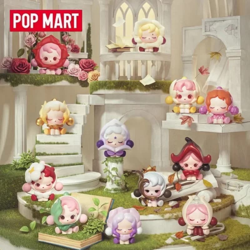 POPMART POP BEAN SKULLPANDA Petals In Four Acts Series Blind Box Toys Kawaii Anime Action Figure Surprise Mystery Bag Toy