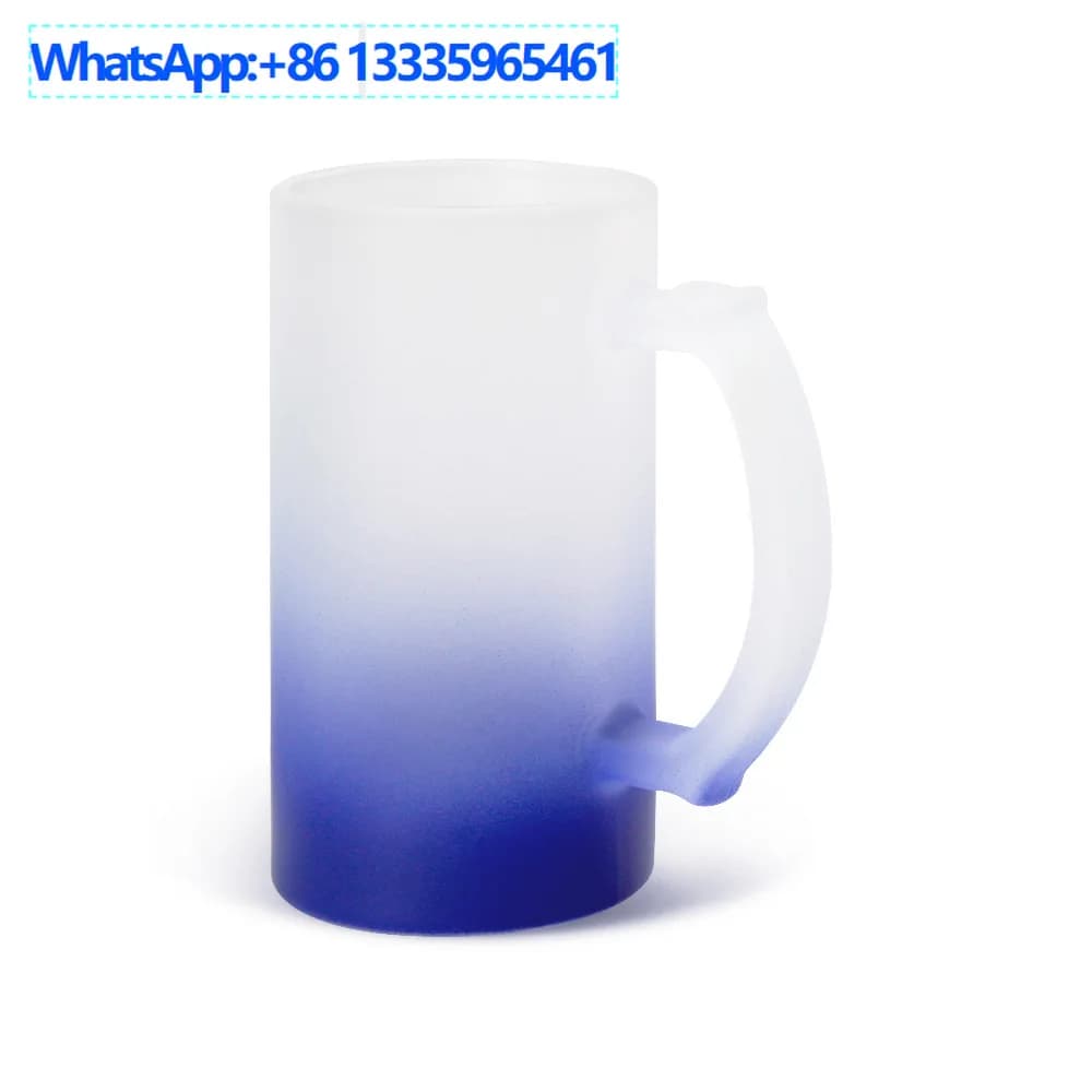 24 bicchieri a cambiamento graduale da 16 OZ, bicchieri da birra, bicchieri da birra, bicchieri da birra satinati, sublimazione a caldo
